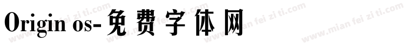 Origin os字体转换